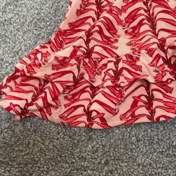 Kate Quinn Short Sleeve Double Ruffle Top & Bloomer Set- Red Vine Stripe 🌟HP🌟 - Picture 5 of 11